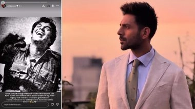 ‘From a Punjab Village to the Silver Screen’: Kartik Aaryan Remembers Dharmendra, Says His Journey Will Inspire Generations (View Post)