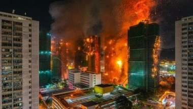 Hong Kong Tai Po Apartment Fire: Death Toll in Wang Fuk Court Building Blaze 128 With 200 People Still Missing, Rescue Operation Underway