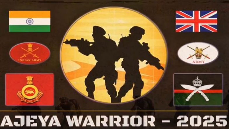 India-UK Army Exercise ‘Ajeya Warrior’ to Be Conducted at Mahajan Field Firing Ranges in Rajasthan, to Strengthen Joint Counter-Terrorism Operations