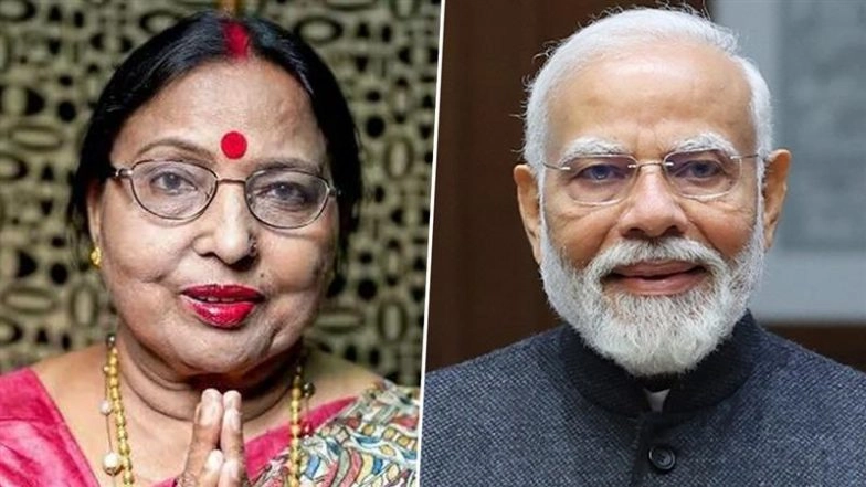 Sharda Sinha First Death Anniversary: PM Narendra Modi Pays Heartfelt Tribute to ‘Bihar Kokila’, Says Her Songs Will Live Forever in Hearts (View Post)