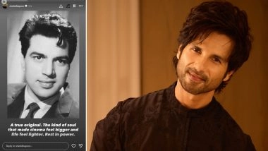 Shahid Kapoor Pays Heartfelt Tribute to Dharmendra; Calls Him a ‘True Original’ (View Post)
