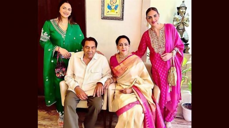 ‘Adoring Father of Our Two Girls’: Hema Malini Shares Personal Loss and Memories After Dharmendra’s Passing (View Post)