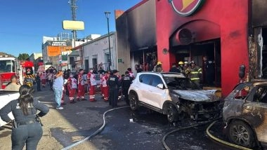 Mexico Fire: At Least 23 Dead, 11 Injured After Massive Blaze Erupts at General Store in Northern Mexican City of Hermosillo (Watch Videos)