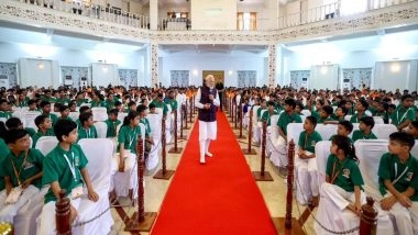 PM Narendra Modi Interacts With Children Who Overcame Congenital Heart Conditions; Emphasises Maintaining Good Health Through Yoga, Regular Habits (See Pics)