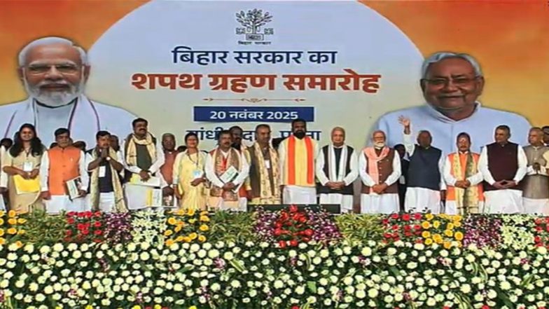 Bihar Government Formation: Samrat Choudhary, Vijay Kumar Sinha Among 25 Other MLAs Take Oath As Cabinet Ministers; Check Full List