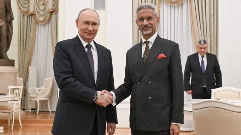 India-Russia Summit 2025: EAM S Jaishankar Calls on President Vladimir Putin; Conveys Greetings of PM Narendra Modi