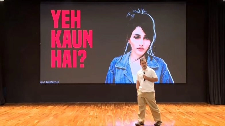 Rahul Gandhi Shares &lsquo;H-Files&rsquo; on &lsquo;Vote Chori&rsquo;, Claims &lsquo;Brazilian Model Voted at 10 Booths&rsquo; in 2024 Haryana Elections (Watch Video)