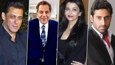 Dharmendra Prayer Meet: Salman Khan, Aishwarya Rai Bachchan and Abhishek Bachchan Pay Their Respects to Late Actor (Watch Videos)