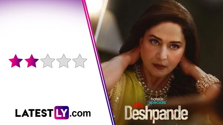 &lsquo;Mrs Deshpande&rsquo; Review: Madhuri Dixit&rsquo;s Whodunnit Series Is Let Down by Its Ordinary Framing (LatestLY Exclusive)