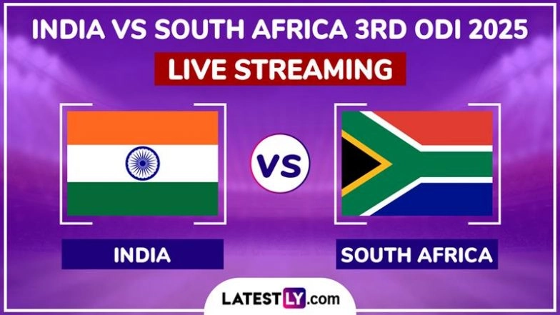 India vs South Africa Free Live Streaming Online, 3rd ODI 2025: How To Watch IND vs SA Cricket Match Live Telecast on TV?