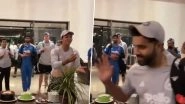 "Nahi Bhai, Me Mota Ho Jauga Vapas", Rohit Sharma Says No To Eating Celebratory Cake From Yashasvi Jaiswal After India Win IND vs SA 2025 ODI Series Citing Weight Gain (Watch Video) "Nahi Bhai, Me Mota Ho Jauga Vapas", Rohit Sharma Says No To Eating Celebratory Cake From Yashasvi Jaiswal After India Win IND vs SA 2025 ODI Series Citing Weight Gain (Watch Video)
