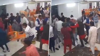 Bihar Wedding Brawl: Violent Fight Breaks Out at Marriage Function Over Rasgulla Shortage, Video Goes Viral