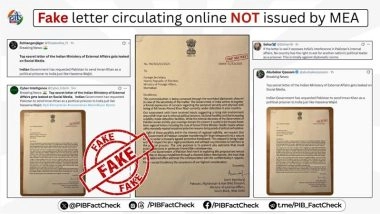 Did India Seek Imran Khan’s Custody From Pakistan as a Prisoner? PIB Fact Check Debunks Pakistan’s Bogus ‘Top-Secret MEA Document’ Claim