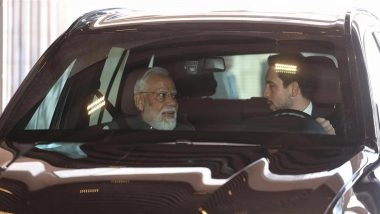 Crown Prince Al Hussein Bin Abdullah II Drives PM Narendra Modi to Jordan Museum in Special Gesture During Amman Visit (See Pics and Video)