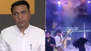Arpora Nightclub Fire: Goa CM Pramod Sawant Announces INR 5 Lakh Ex-Gratia for Victims’ Kin (Watch Video)