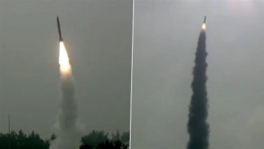 India Successfully Conducts Salvo Launch of 2 Pralay Missiles in Quick Succession off Odisha Coast (Watch Video)