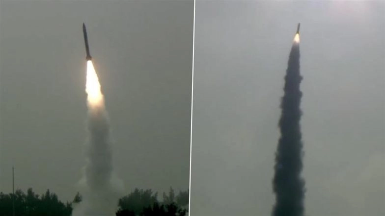 India Successfully Conducts Salvo Launch of 2 Pralay Missiles in Quick Succession off Odisha Coast (Watch Video)