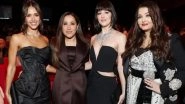 Collab We Need: Aishwarya Rai Bachchan and Dakota Johnson Bond at Red Sea Film Festival 2025; Actresses Hold Hands and Pose on Red Carpet (View Posts)