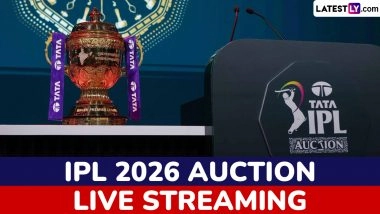 IPL 2026 Auction Free Live Streaming Online: Watch Live Telecast of Indian Premier League Players Bidding Event on Star Sports and Jio Hotstar Online