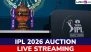 IPL 2026 Auction Free Live Streaming Online: Watch Live Telecast of Indian Premier League Players Bidding Event on Star Sports and Jio Hotstar Online