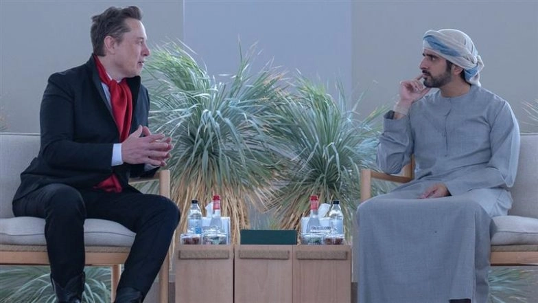 Elon Musk in Dubai: Crown Prince Sheikh Hamdan bin Mohammed Takes Tesla CEO on City Tour, Discusses AI, Space Technology and Urban Mobility