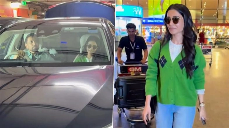 Samantha Ruth Prabhu Returns to Mumbai, Gets Warm Airport Welcome From Husband Raj Nidimoru; Actress Blushes in a Cute Candid Moment (Watch Video)
