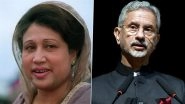 Khaleda Zia Dies: EAM S Jaishankar To Attend Former Bangladesh PM&rsquo;s Funeral in Dhaka on December 31