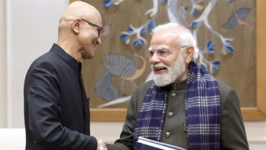 Satya Nadella Announces USD 17.5 Billion Microsoft Investment in India Following Talks With PM Narendra Modi on Country’s AI Opportunities and Ambitions