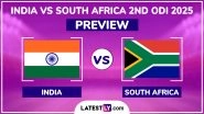India vs South Africa Free Live Streaming Online, 2nd ODI 2025: How To Watch IND vs SA Cricket Match Live Telecast on TV?
