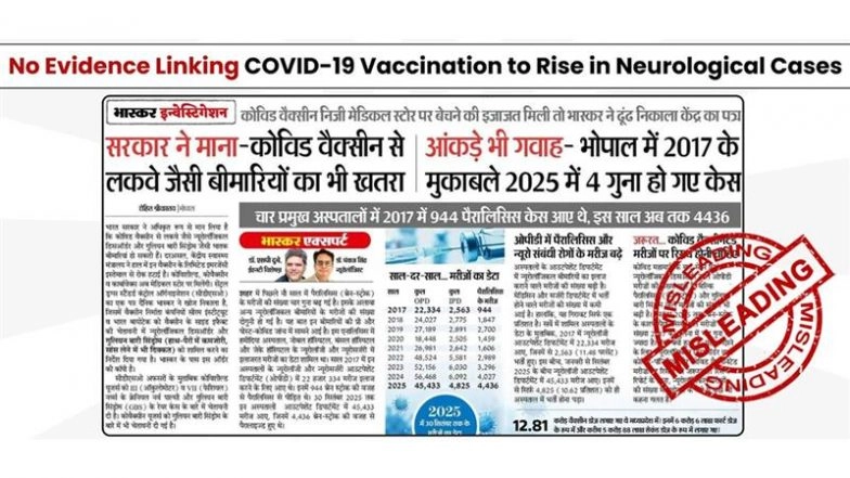 Has the Indian Government Admitted to Paralysis and Neurological Side Effects Linked to COVID-19 Vaccines? PIB Fact Check Debunks Misleading Claim
