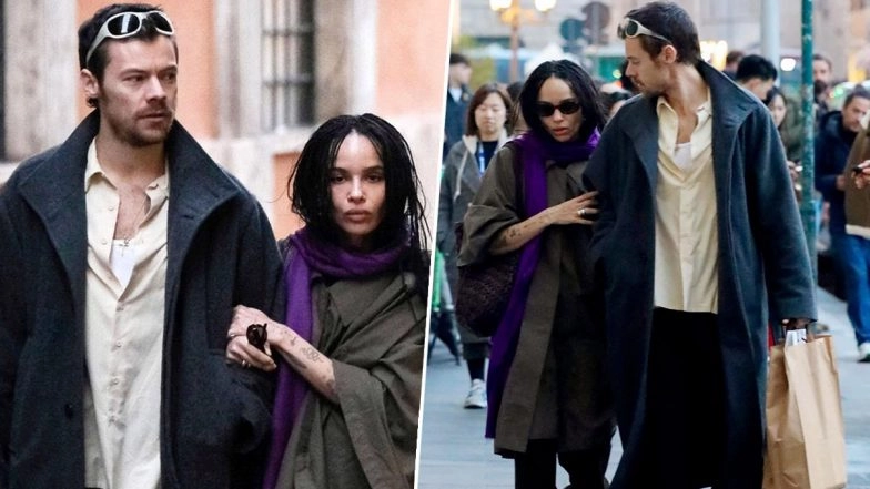 Are Harry Styles and Zoe Kravitz Engaged? Viral Pictures From Rumoured Lovebirds&rsquo; Rome Outing Sparks Buzz