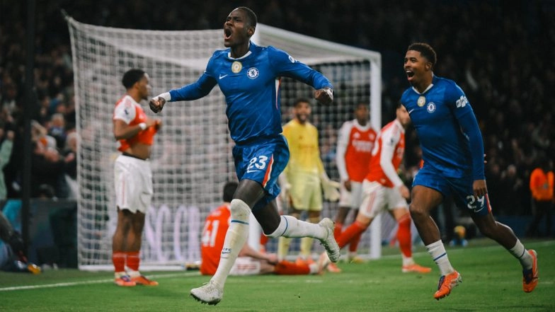 Premier League 2025-26: Chelsea Secure 1-1 Draw Against Arsenal Despite Moises Caicedo's First-Half Red Card