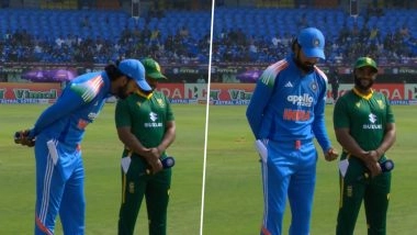 KL Rahul Laughs And Fist Pumps As India Win Toss After 20 Matches During IND vs SA 3rd ODI 2025 (See Video)