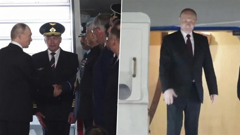 Vladimir Putin Departs for Russia After India Visit, EAM S Jaishankar Sees Him off (Watch Video)