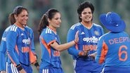 India Women Defeat Sri Lanka Women By 8 Wickets in 3rd T20I 2025; Renuka Singh Thakur, Shafali Verma Shine As Women in Blue Seal Series Victory With 3-0 Lead