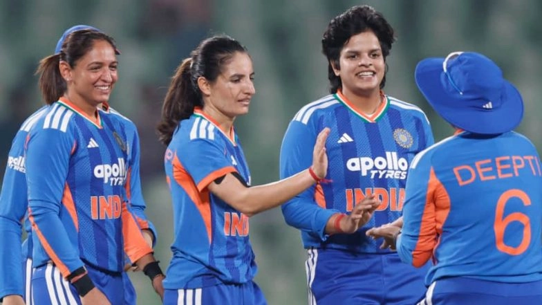 India Women Defeat Sri Lanka Women By 8 Wickets in 3rd T20I 2025; Renuka Singh Thakur, Shafali Verma Shine As Women in Blue Seal Series Victory With 3-0 Lead