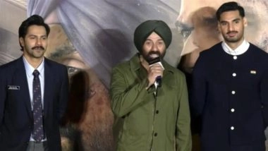 &lsquo;Border 2&rsquo; Teaser Launch: Sunny Deol Makes First Public Appearance After Dharmendra&rsquo;s Demise, Gets Teary-Eyed at Event (Watch Video)