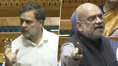 ’EC Doesn’t Work Under Government, SIR Can’t Be Discussed in This House: Amit Shah Counters Rahul Gandhi in Lok Sabha (Watch Video)