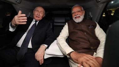 Vladimir Putin India Visit: Delighted To Welcome ‘My Friend’, Says PM Narendra Modi After Receiving Russian President at Airport (See Pics)