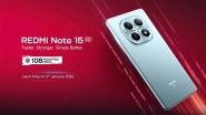 Redmi Note 15 5G India Launch Set on January 6; Check Out Specifications, Features and Expected Price Range