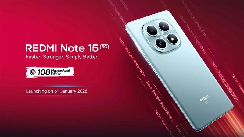 Redmi Note 15 5G India Launch Set on January 6; Check Out Specifications, Features and Expected Price Range