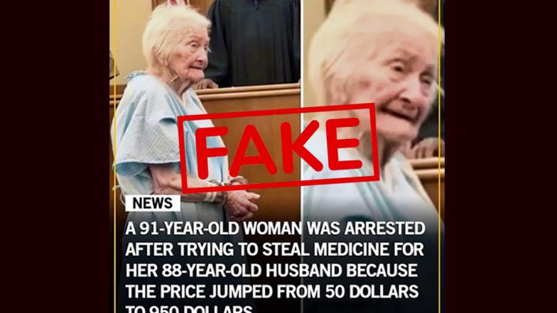 Was a 91-Year-Old Woman Arrested for Trying to Steal Medicine for Her Husband? Fact Check Reveals Truth Behind Viral Post