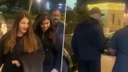Aishwarya Rai Bachchan and Abhishek Bachchan Spotted at Mumbai Airport Head for Annual Getaway With Daughter Aaradhya, Win Hearts With Rare Family Appearance (Watch Video)