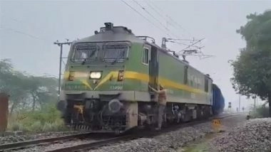 Raebareli: Loco Pilot Stops Freight Train at Crossing To Buy Cigarettes in Uttar Pradesh, Probe Launched After Video Goes Viral