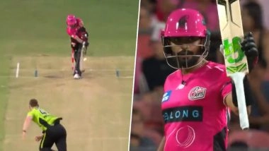 Babar Azam Slams Maiden Big Bash League Fifty, Achieves Feat During Sydney Thunder vs Sydney Sixers BBL 2025-26 Match (Watch Video)