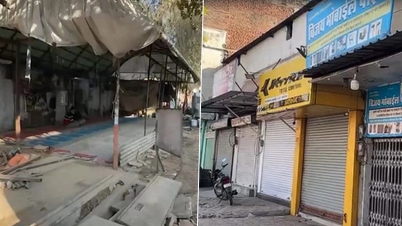 Rajasthan Violent Clash: Tension in Chomu After Stones Pelted at Police Over Mosque Railing Issue; Cops Injured