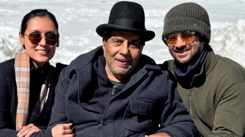 Dharmendra Birthday 2025: Sunny Deol&rsquo;s Son Karan Deol Says &lsquo;I Carry You With Me Every Day&rsquo; in Heartfelt Post Remembering His Grandfather (See Post)