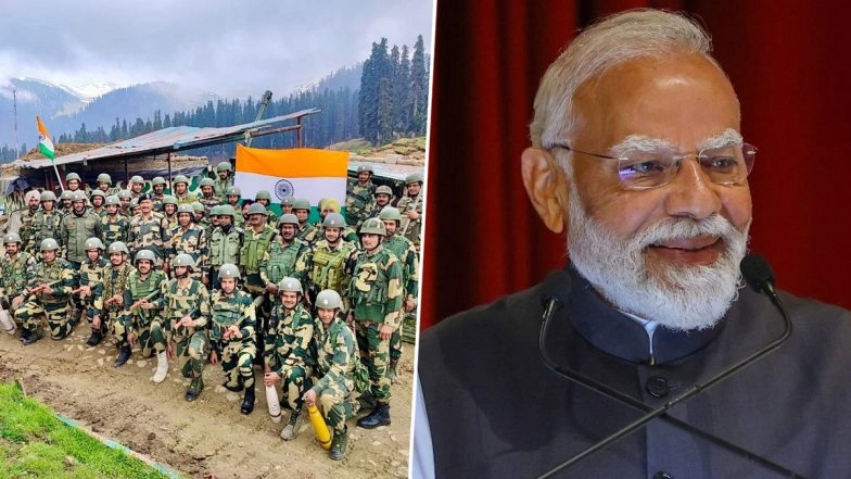 India News | PM Modi Extends Greetings on BSF Raising Day; Commends Their Unwavering Resolve, Professionalism