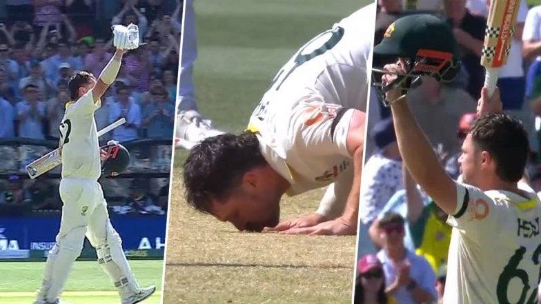 Travis Head Registers 11th Hundred For Australia in Tests, Achieves Feat During AUS vs ENG Ashes 3rd Test 2025-26 (Watch Video)