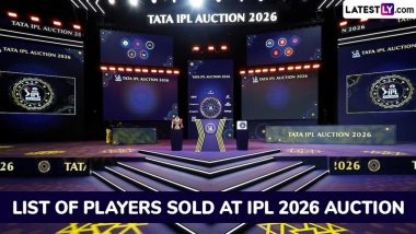 Full List of Sold Players at IPL 2026 Auction With Price in INR